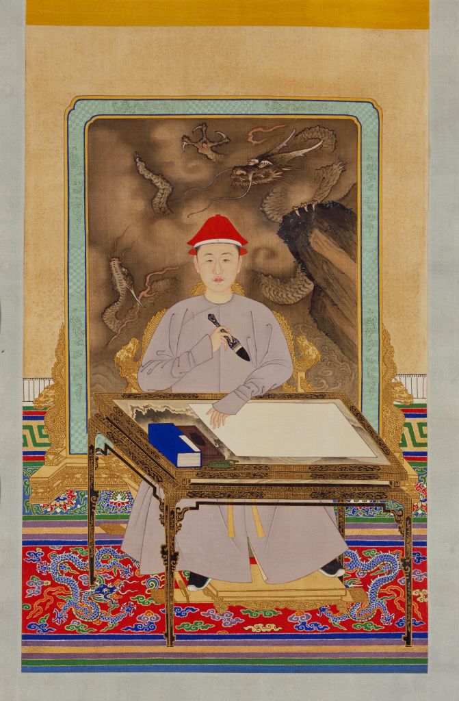 图片[1]-Emperor Kangxi’s casual writing scroll-China Archive